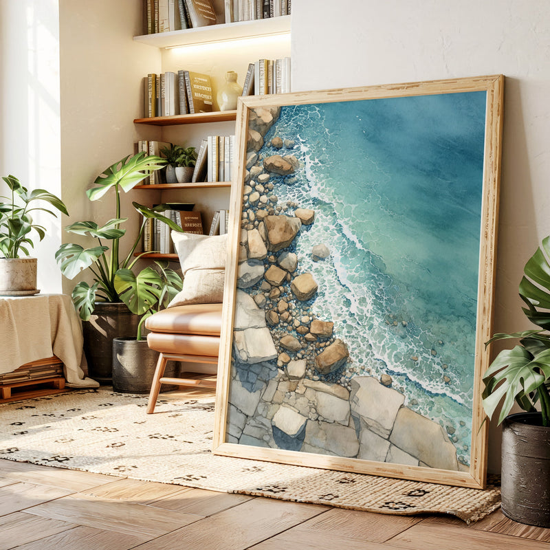 Tides Embrace Rocky Shores