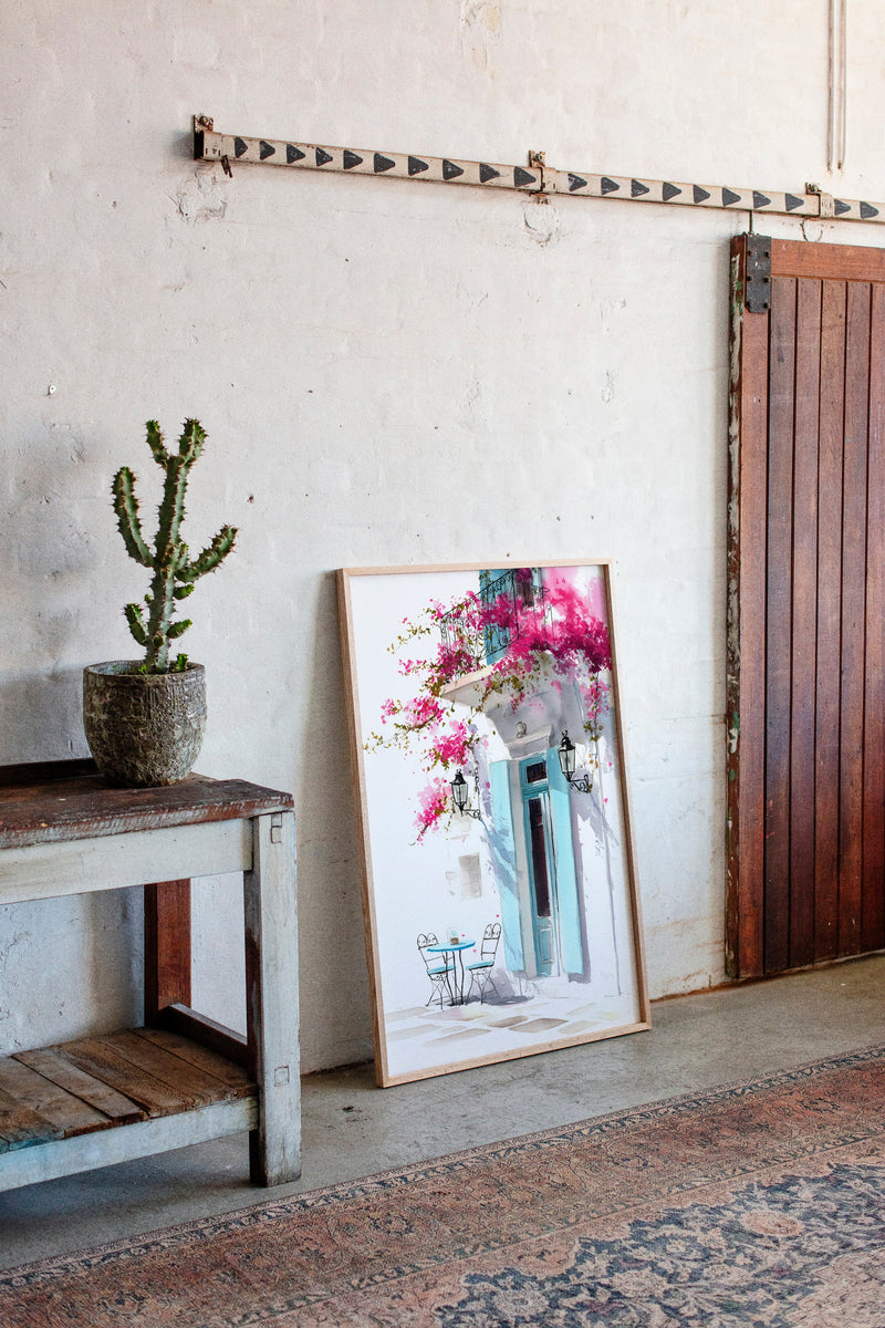 Beneath Bougainvillea's Embrace