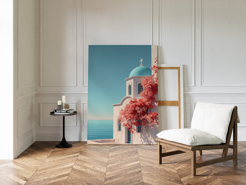 Ashore Beneath Blooming Skies