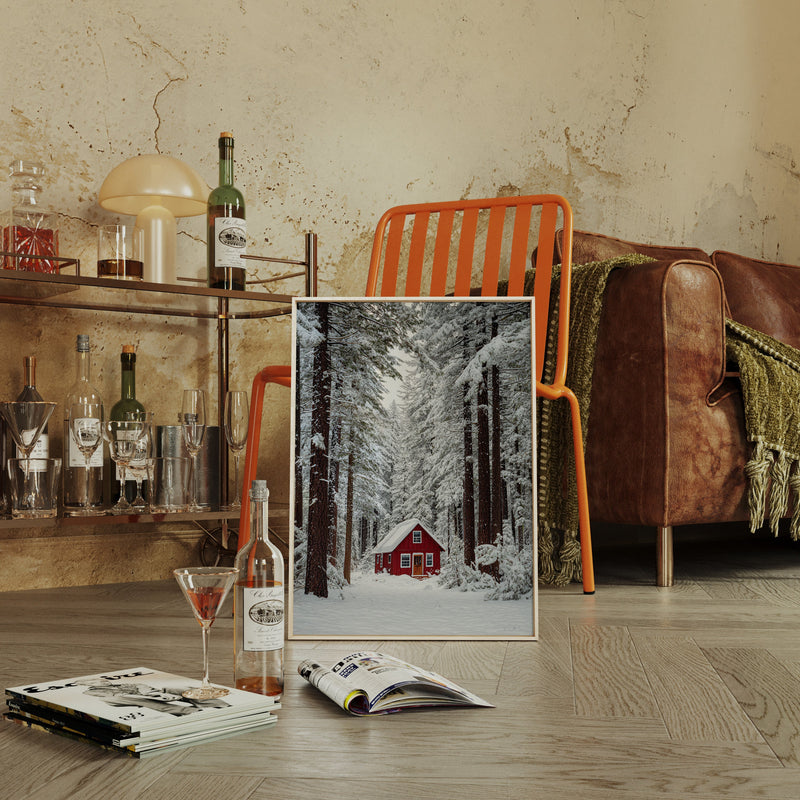 Sanctuary Beneath Snow-Covered Pines