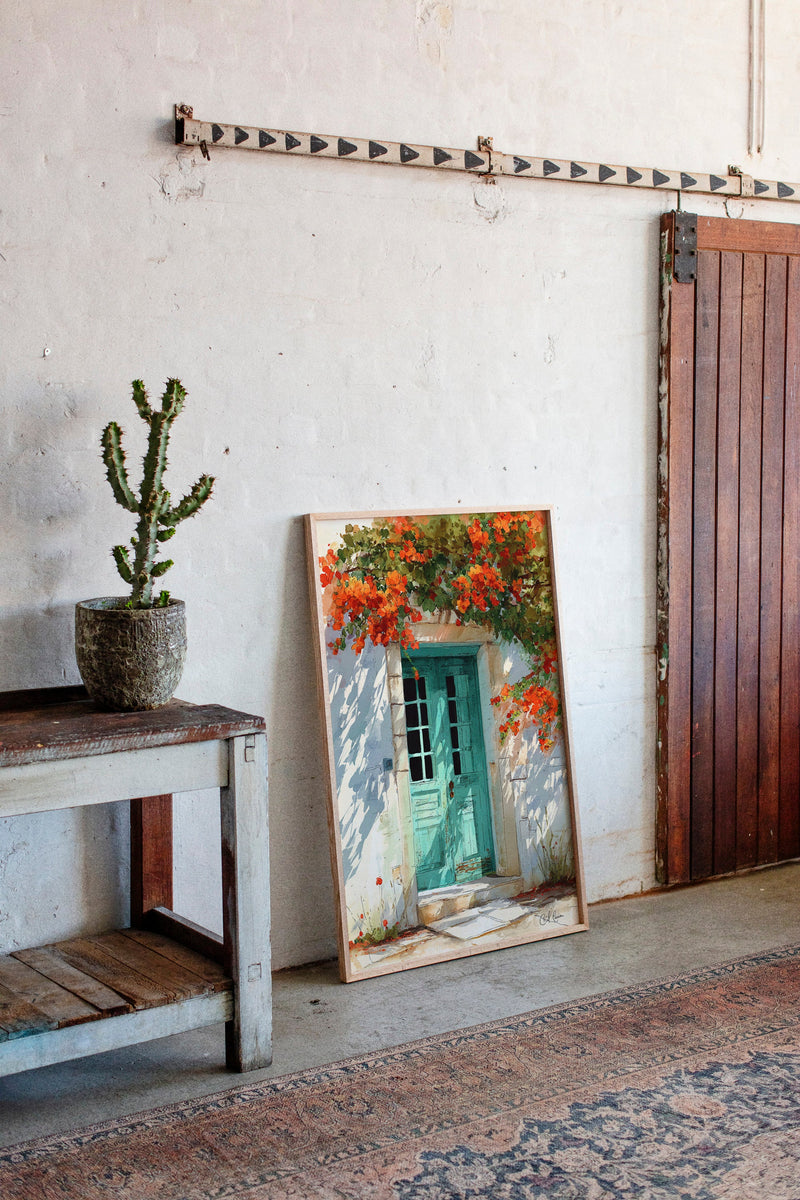 Where Bougainvillea Meets Weathered Wood