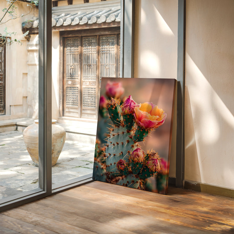 Blossoms Amidst Thorny Embrace