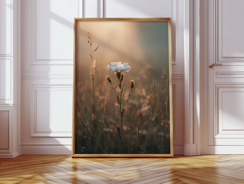 A Single Bloom In Sunrise's Embrace