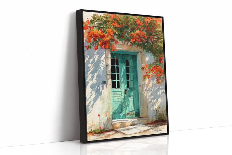 Where Bougainvillea Meets Weathered Wood