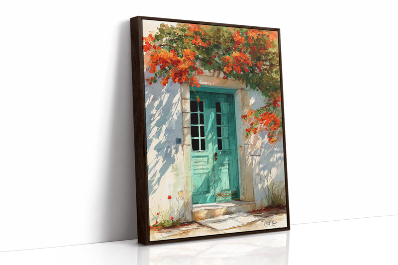 Where Bougainvillea Meets Weathered Wood