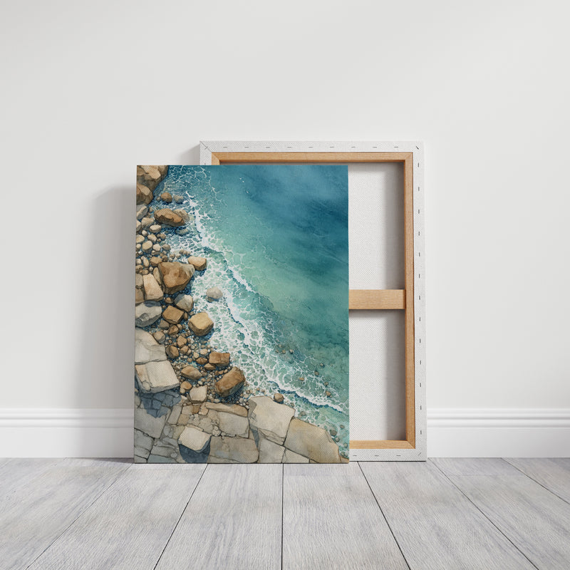 Tides Embrace Rocky Shores