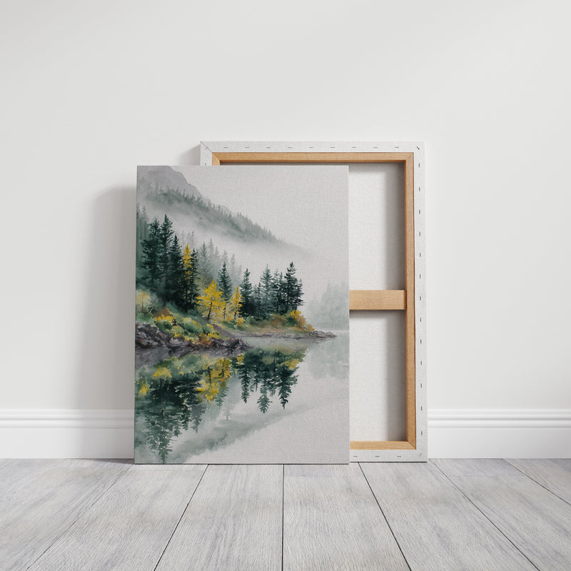 Autumn's Embrace on Still Waters