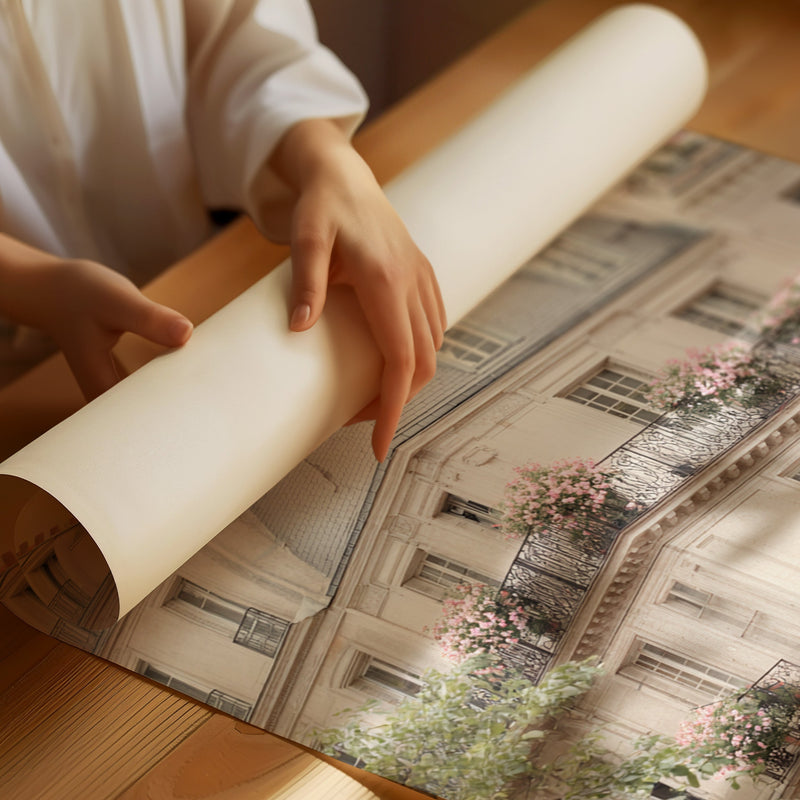 Balconies Adorned With Blossoms