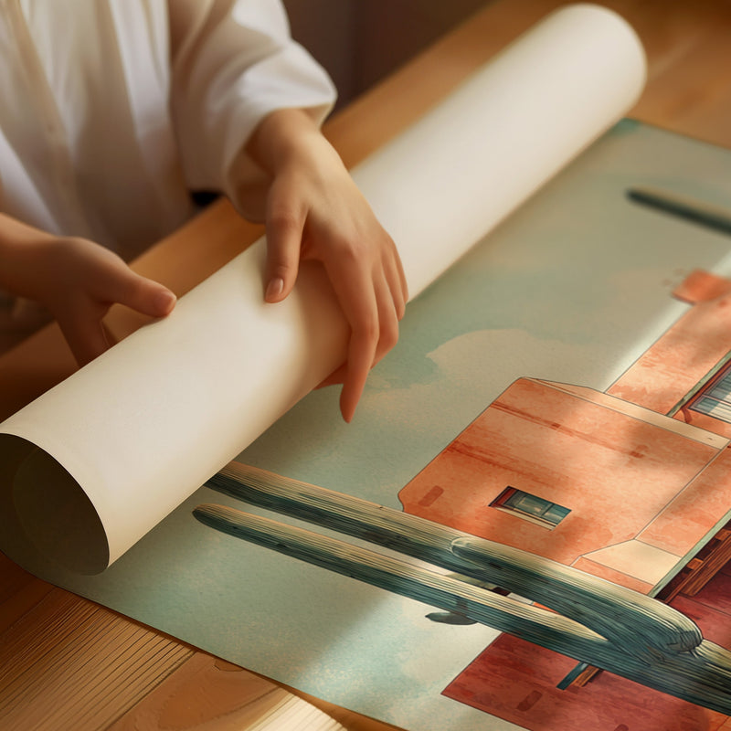 Desert Home Beneath Wide Skies