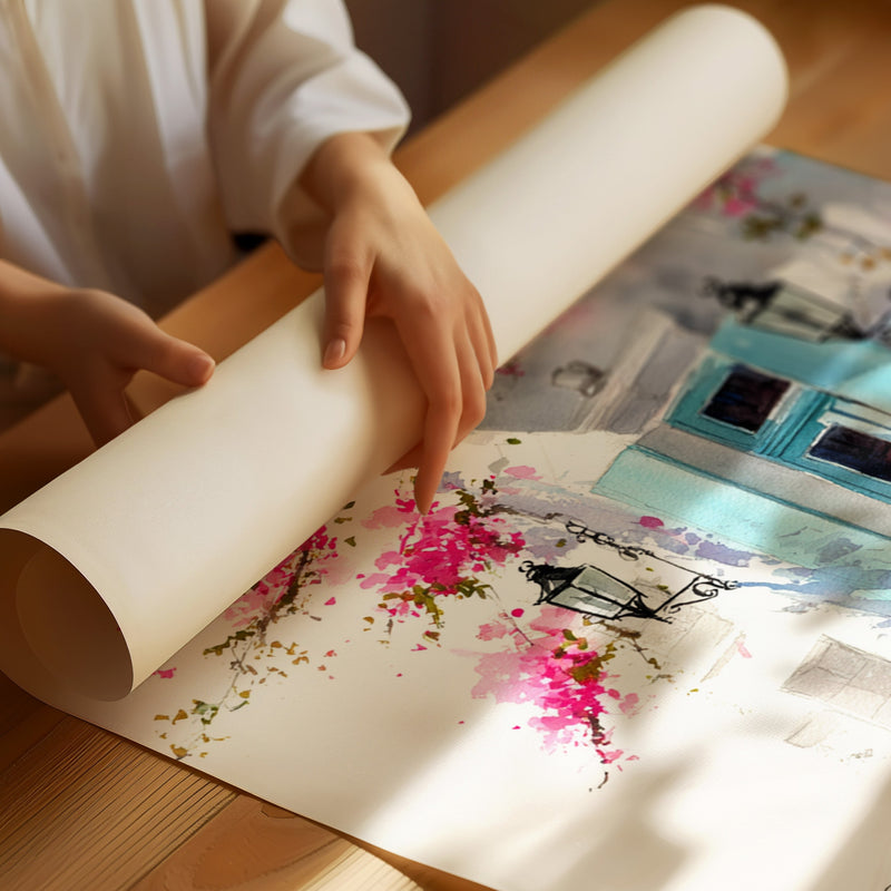 Beneath Bougainvillea's Embrace