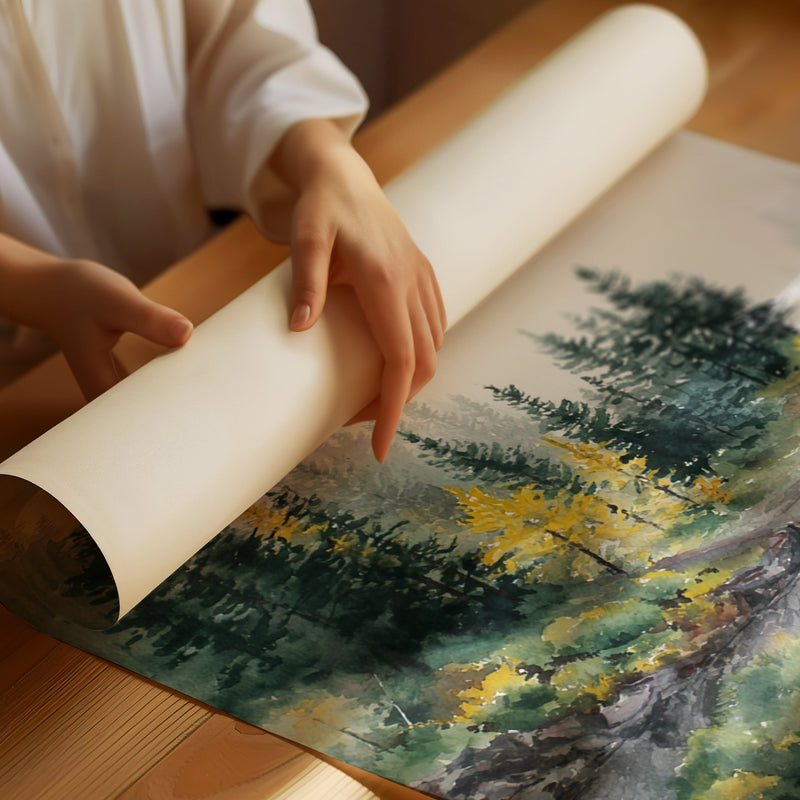 Autumn's Embrace on Still Waters