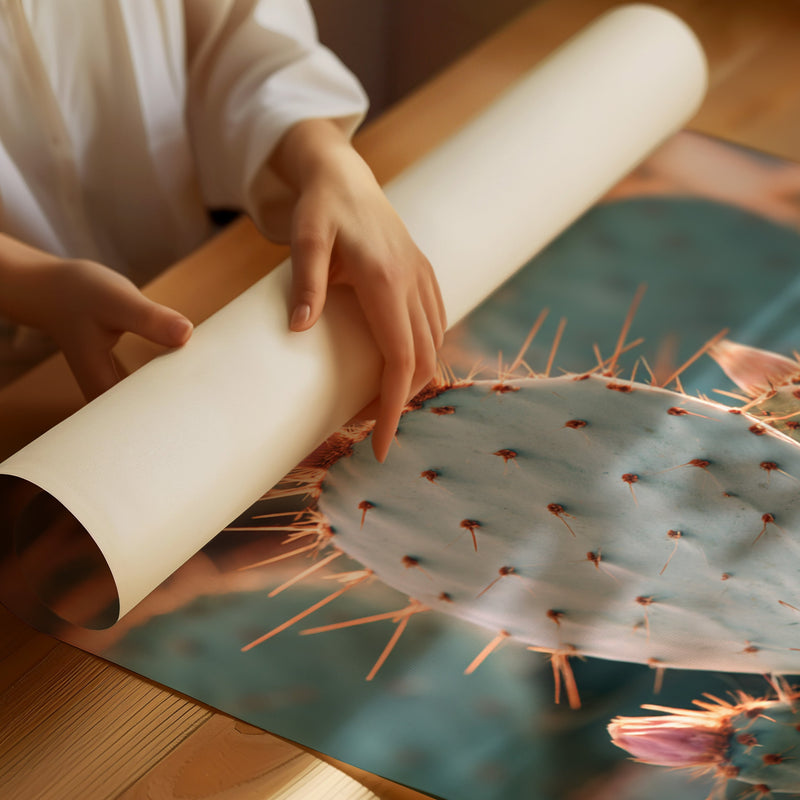 Cacti Embrace the Golden Dawn