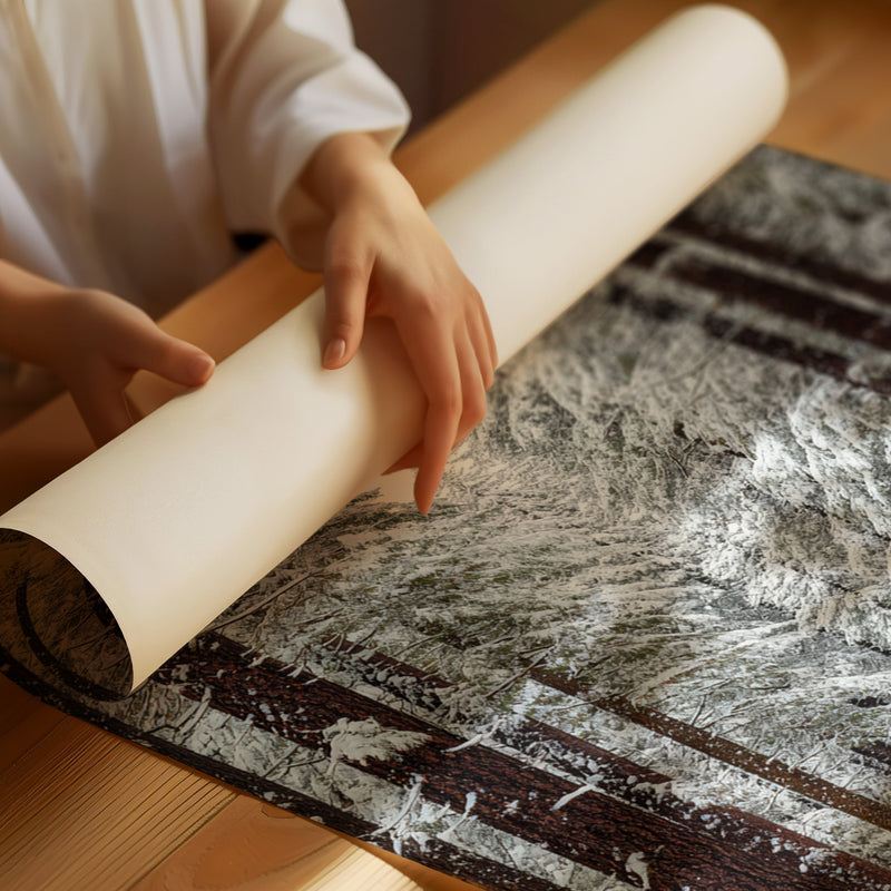 Sanctuary Beneath Snow-Covered Pines