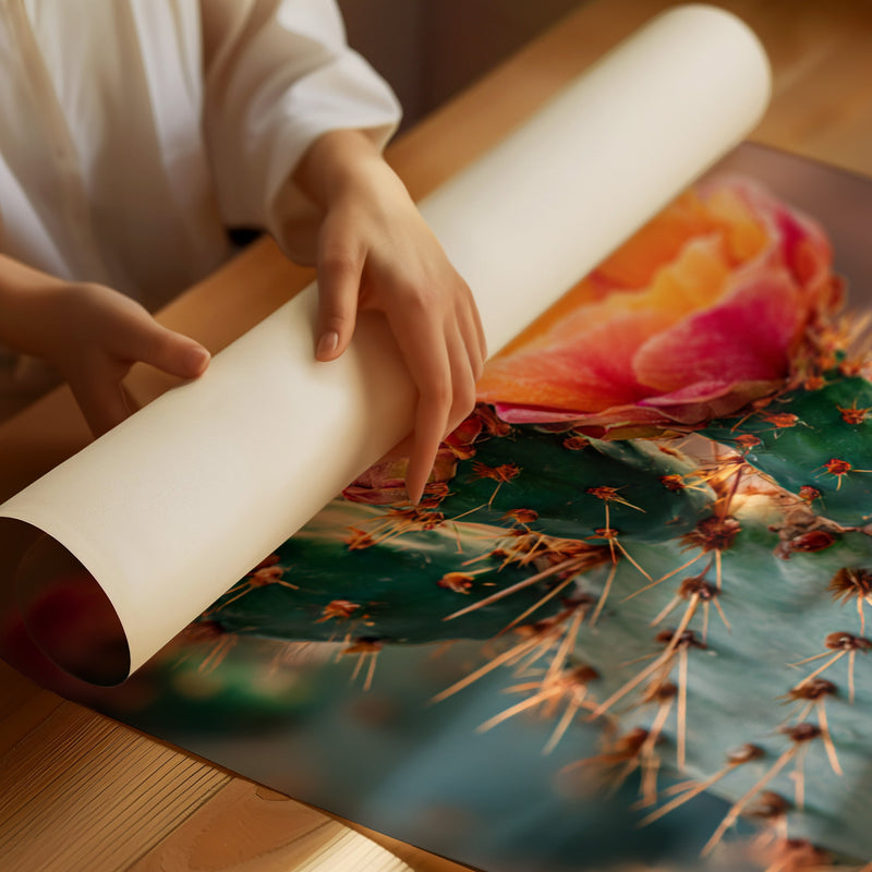 Blossoms Amidst Thorny Embrace