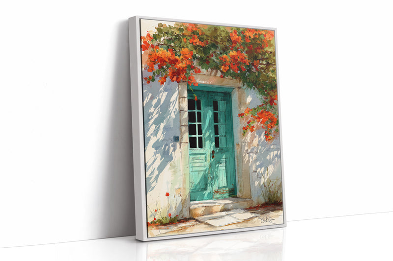 Where Bougainvillea Meets Weathered Wood