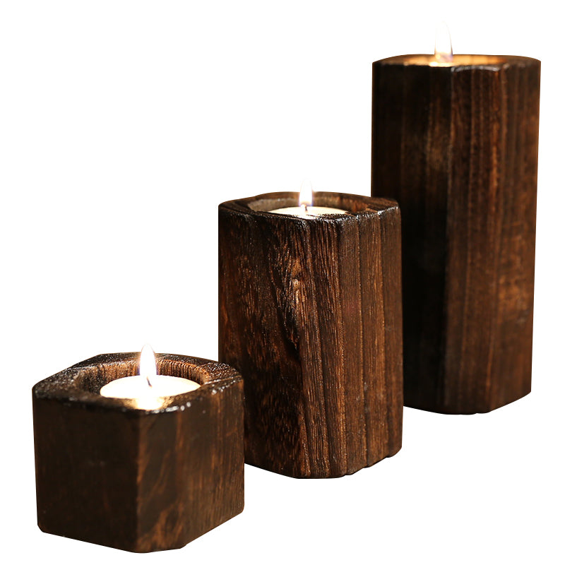Solid Wood Candleholder