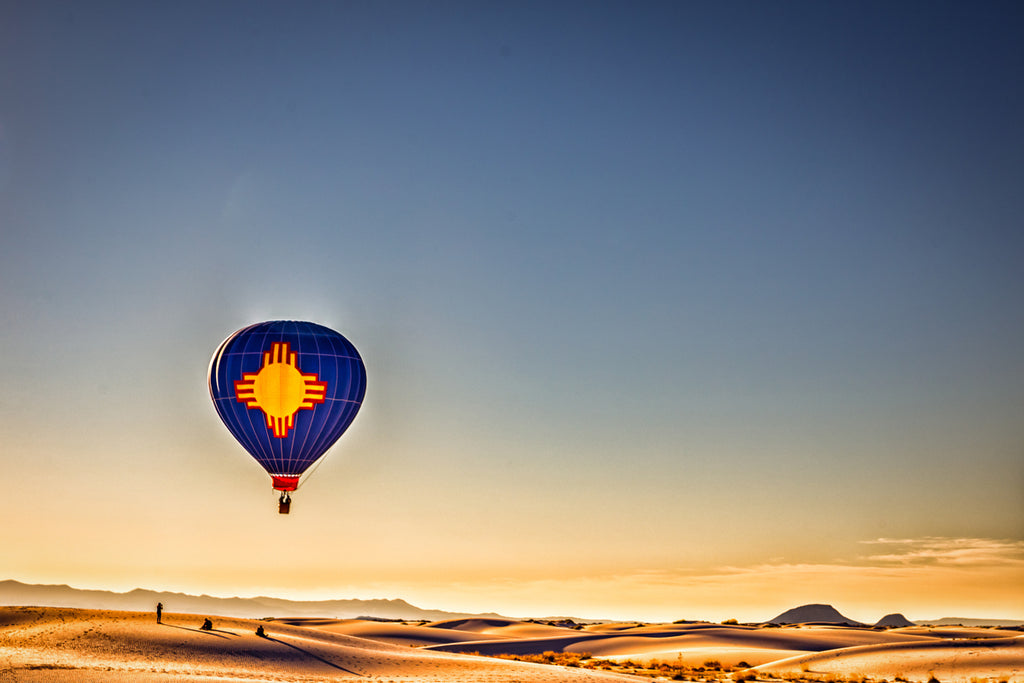 Zia Hot Air Baloon flight at White Sands