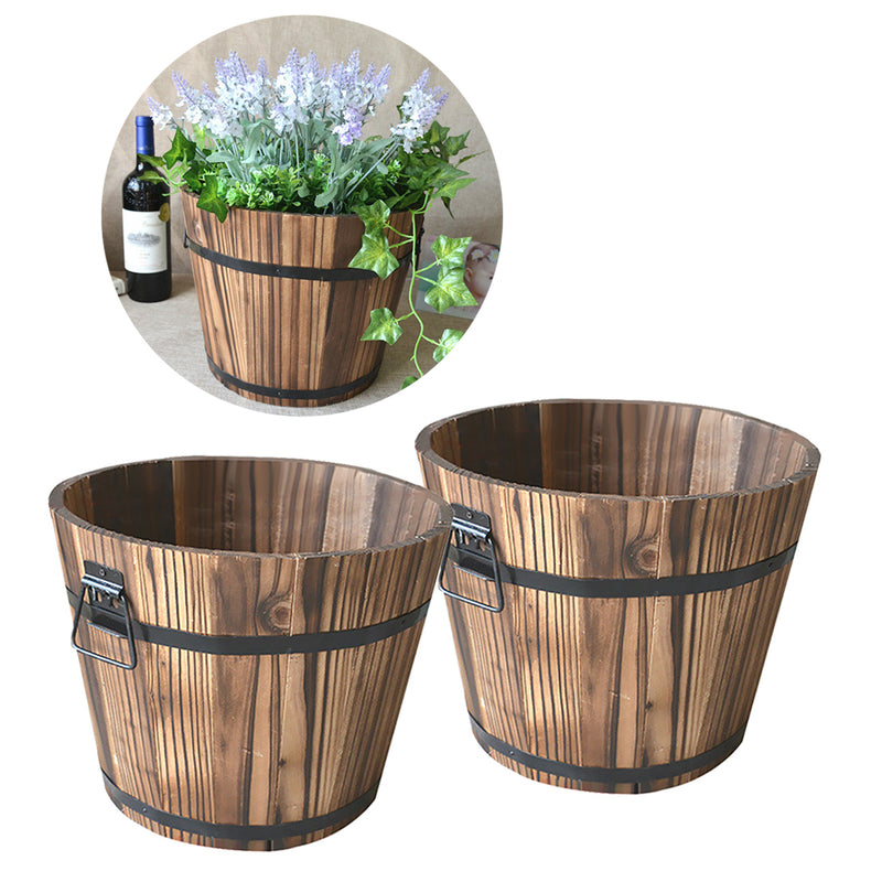 Solid Wood Succulent Plant Pot
