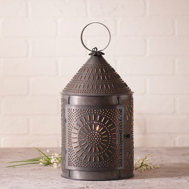 17-Inch Fireside Lantern in Kettle Black