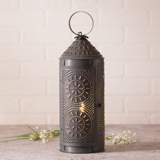 18-Inch Chimney Lantern in Kettle Black