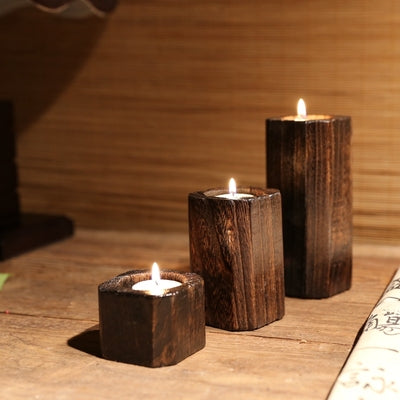 Solid Wood Candleholder
