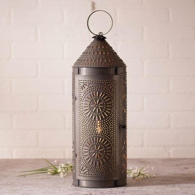 22-Inch Chimney Lantern in Kettle Black