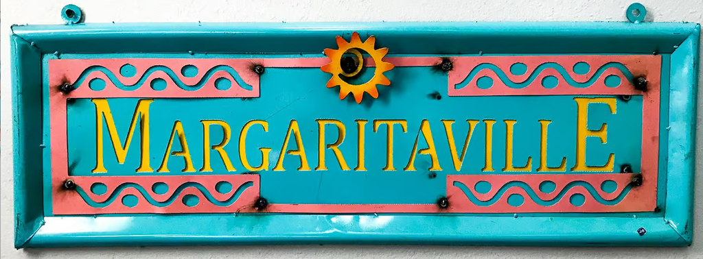 Rectangular Metal Wall Sign Margaritaville