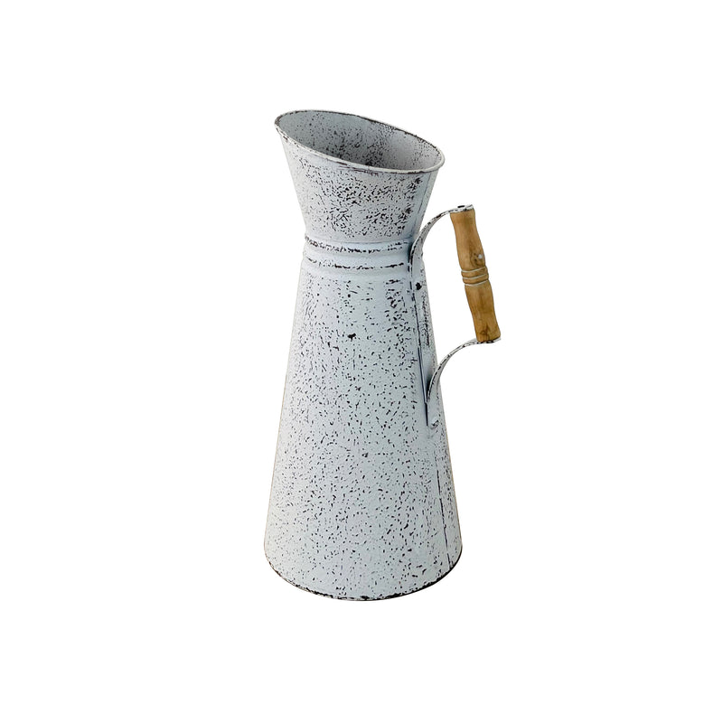 American Rustic Wrought Iron Milk Vase