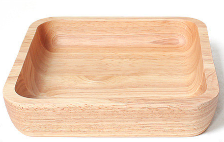 Japanese rubber wood square plate