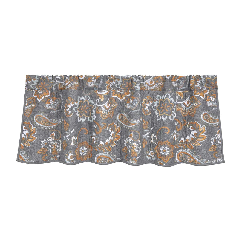 ABBIE WESTERN PAISLEY QUILTED VALANCE Rustics for Less