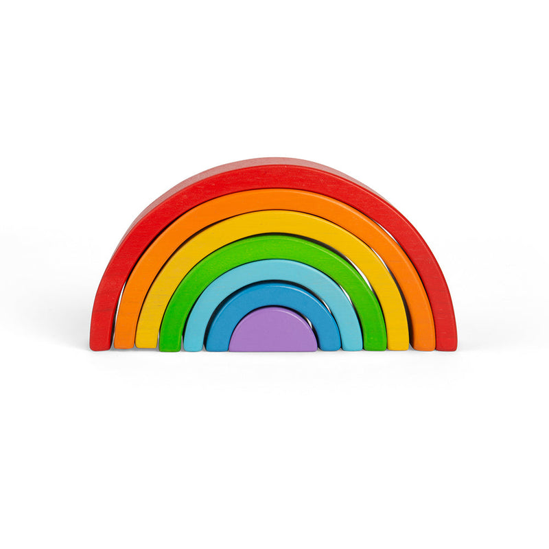 Wooden Stacking Rainbow - Small by Bigjigs Toys US
