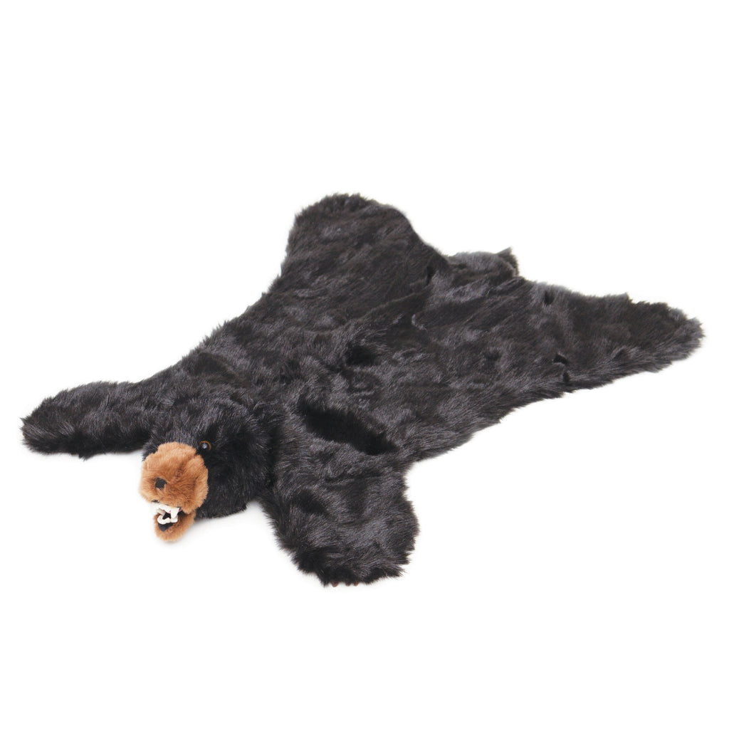 Black Bear Plush Rug