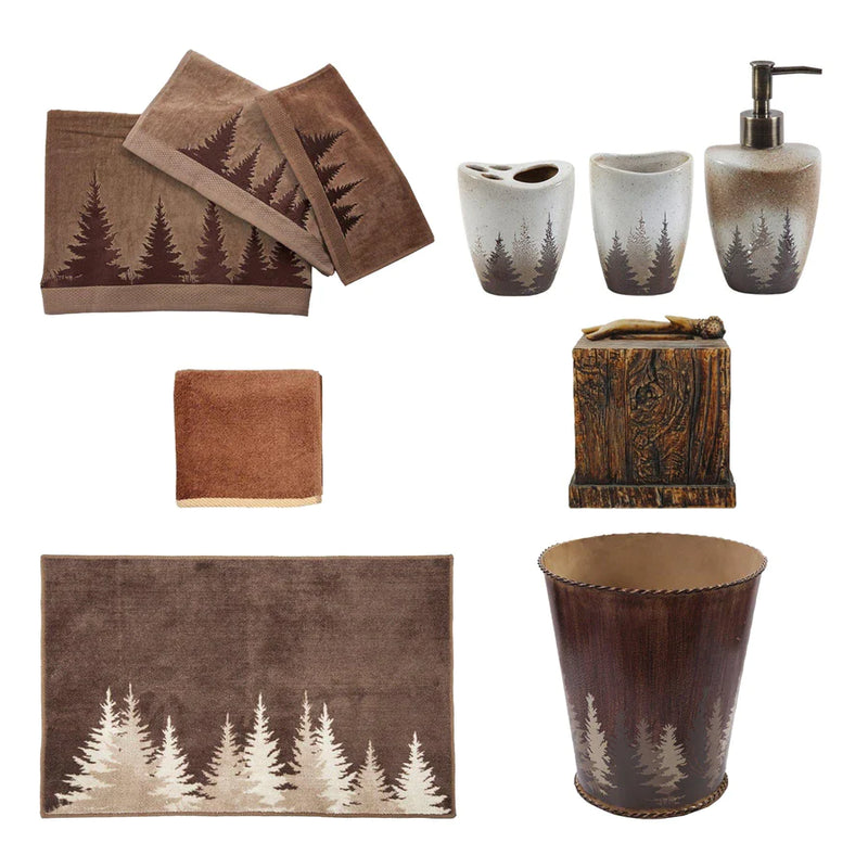 CLEARWATER PINES 13PC BATH ACCESSORY AND TOWEL SET