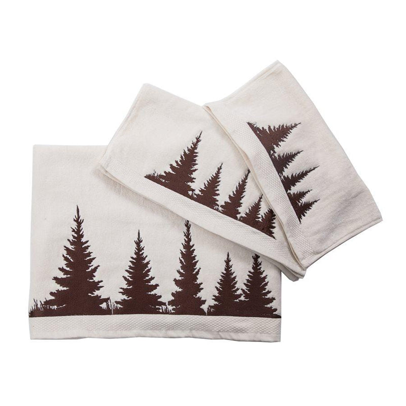 CLEARWATER PINES 3PC TOWEL SET, CREAM