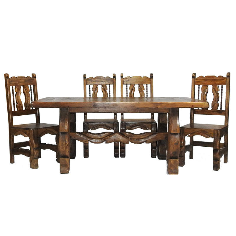 Yugo 6' Dining Table and 6 Yugo Chairs