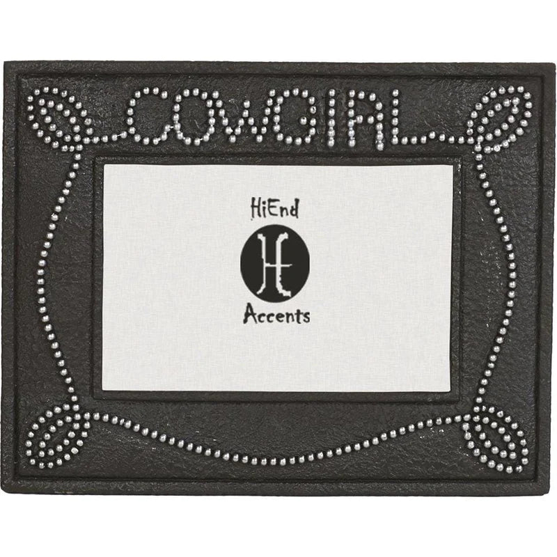 COWGIRL STUDDED CHOCOLATE PICTURE FRAME