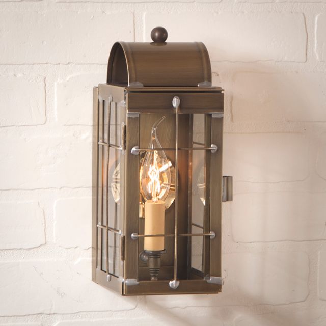Cape Cod Wall Lantern in Weathered Brass
