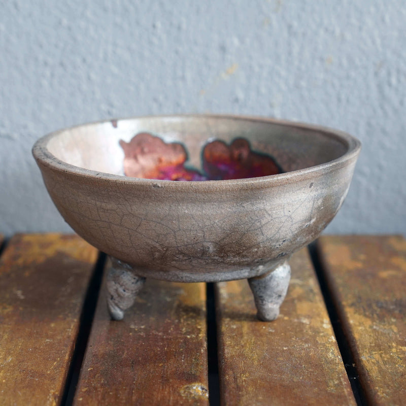 Mizu Ceramic Raku Bowl - RAAQUU Basics handmade pottery home decor by RAAQUU