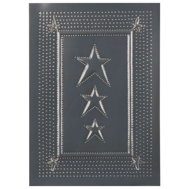 Embossed Star Panel in Country Tin