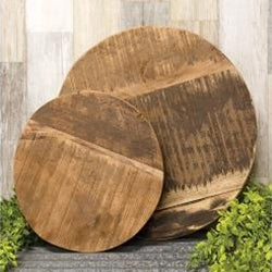 Wooden Round Risers (Set of 2)