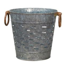 Galvanized Olive Bucket