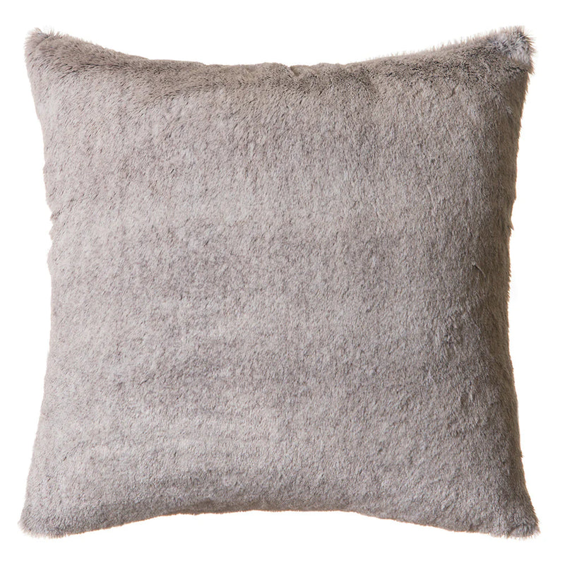 Grey Mink Faux Fur Pillow