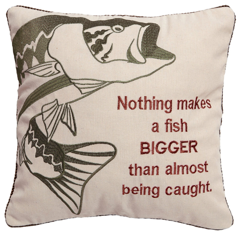 A Bigger Fish Throw Pillow