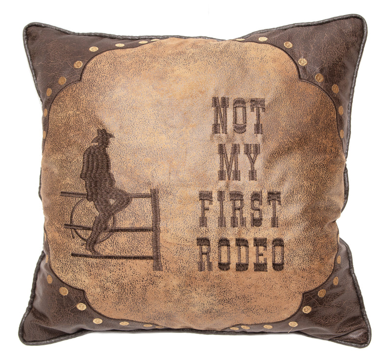 Not My First Rodeo Western Throw Pillow