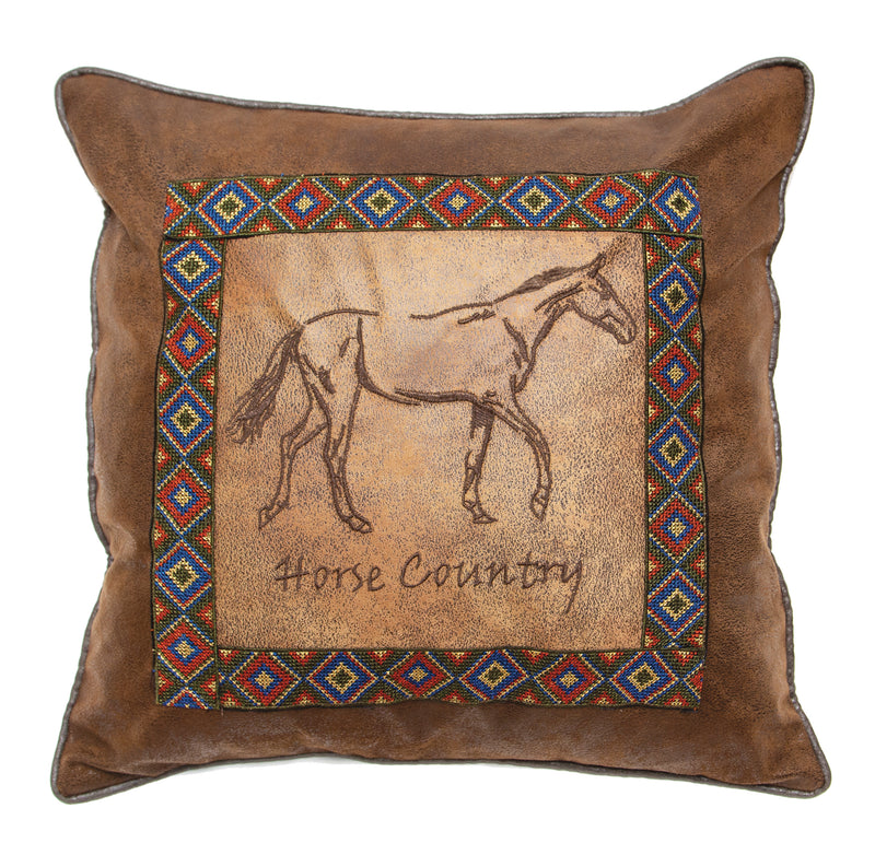 Horse Country Western Throw Pillow