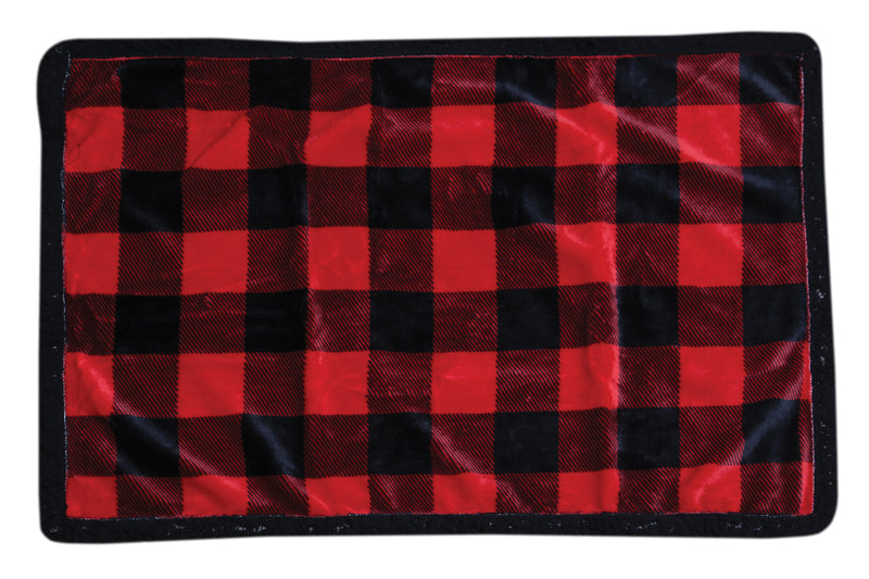 Lumberjack Red/Black Plaid Dog Blanket