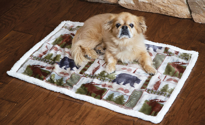 Vintage Lodge Dog Blanket
