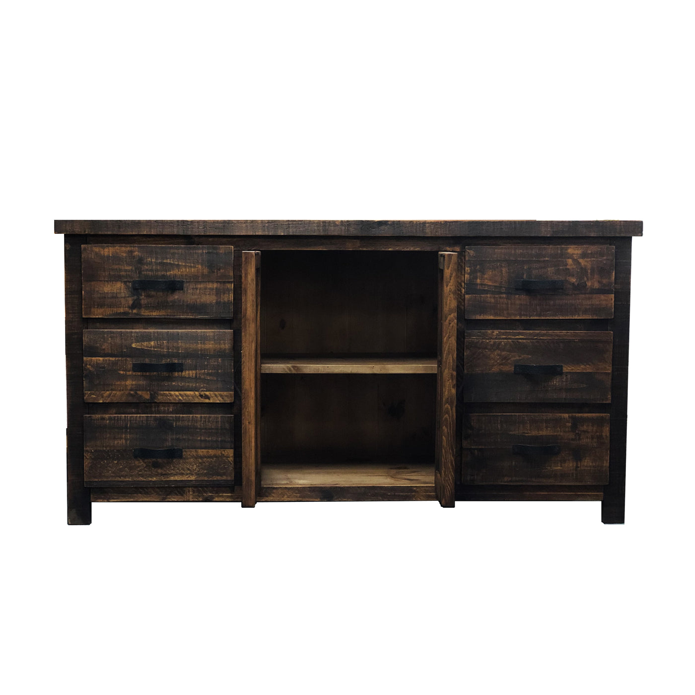 Rancho Rustic Dresser | Pine Wood, 6 Drawers, 64" Wide Rustics for Less Rancho Rustic Dresser | Pine Wood, 6 Drawers, 64" Wide Rustics for Less