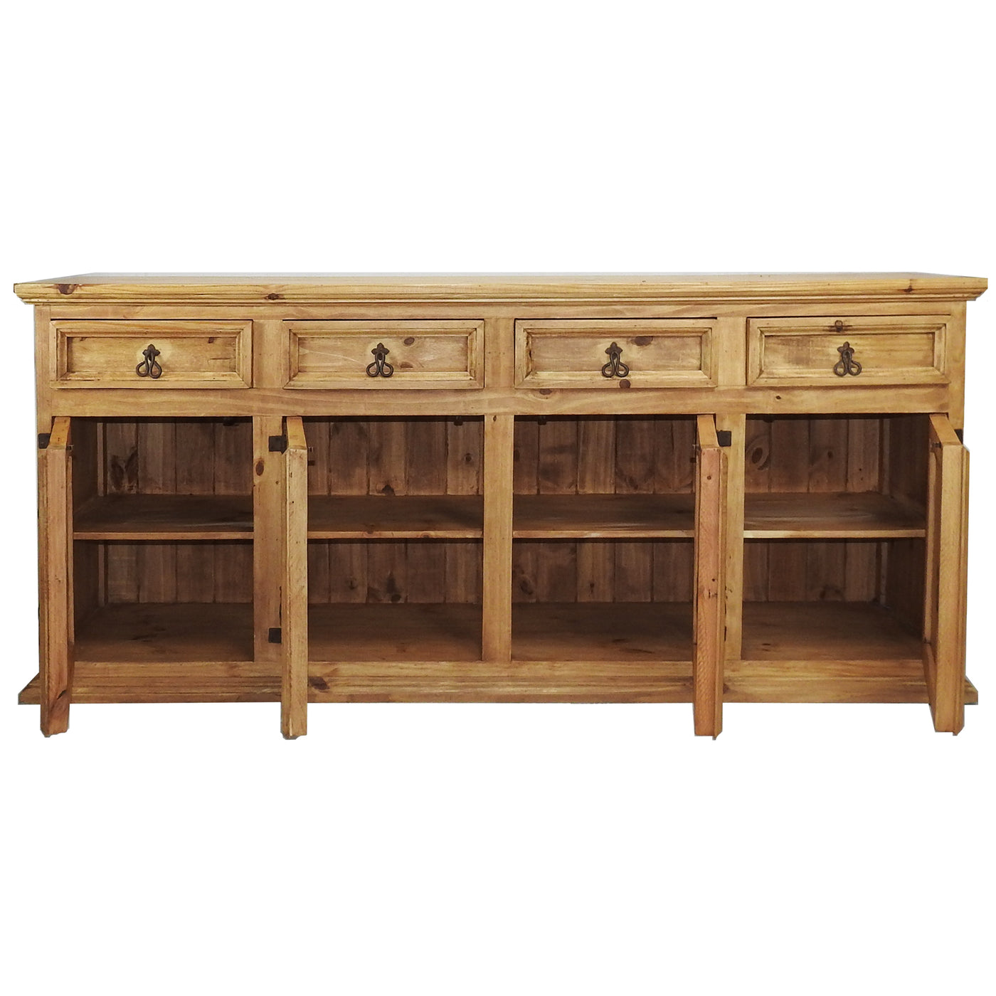 Traditional Large Rustic Buffet – Rustics for Less