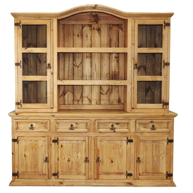 Traditional Large Rustic Hutch & Buffet – Rustics for Less